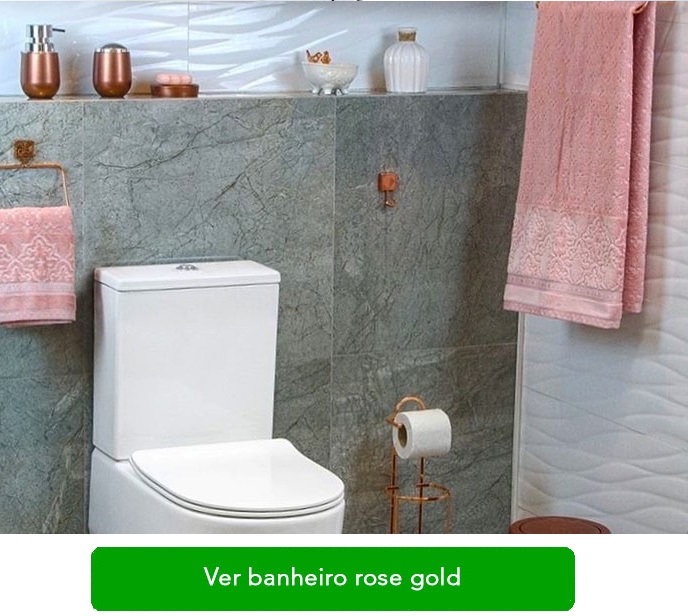 Banheiro Rose Gold