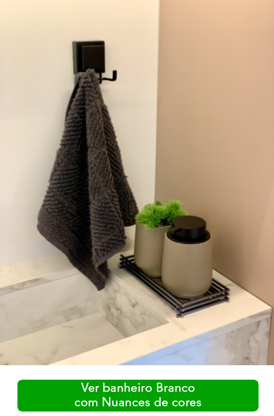 Kit de Acessórios Para Banheiro Lavabo Branco e Rose Gold - 3 Peças