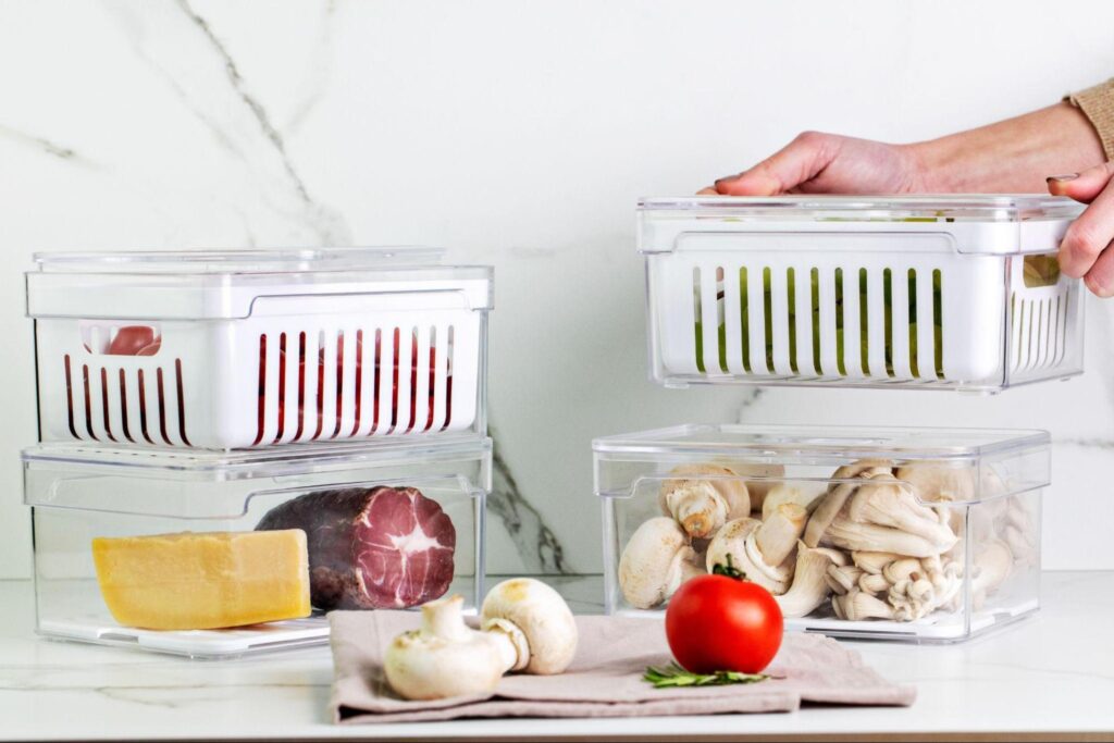 Organize sua geladeira de forma inteligente, potes herméticos