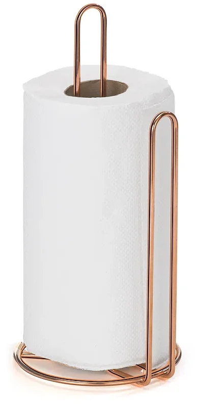 Suporte Porta Rolo de Papel Toalha de Mesa Rose Gold destacará a beleza da sua cozinha.