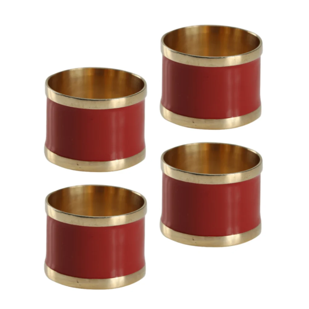conjunto de anéis para guardanapos de pano