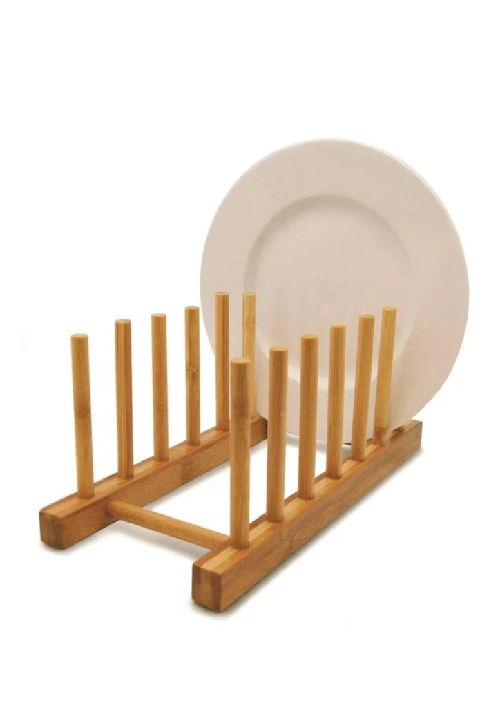 Escorredor de Bambu para Pratos
