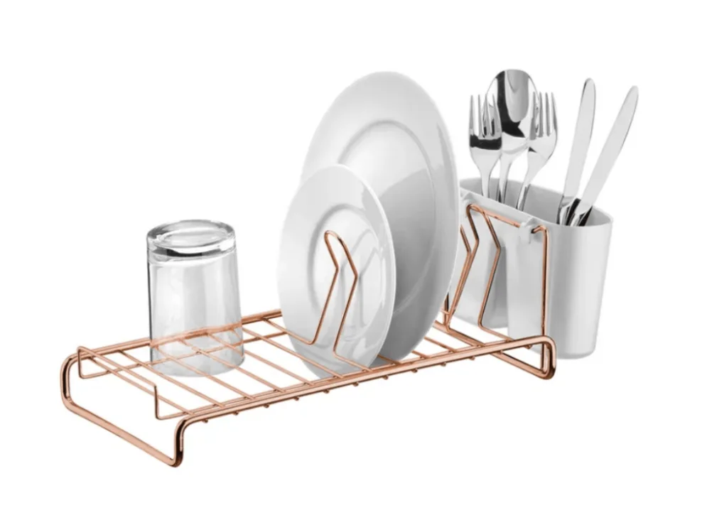 Escorredor Compacto Rose Gold
