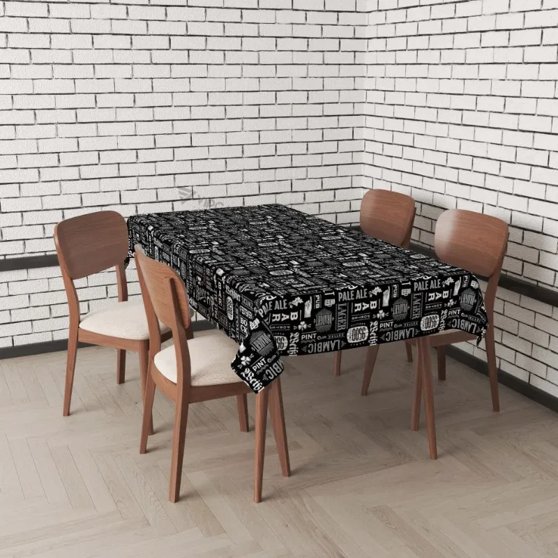 Toalha de mesa para decorar sua mesa posta toalha retangular boteco